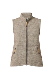 Ullväst dam i 100% ofärgad ull, NLS Coco Vest latte, Ivanhoe of Sweden