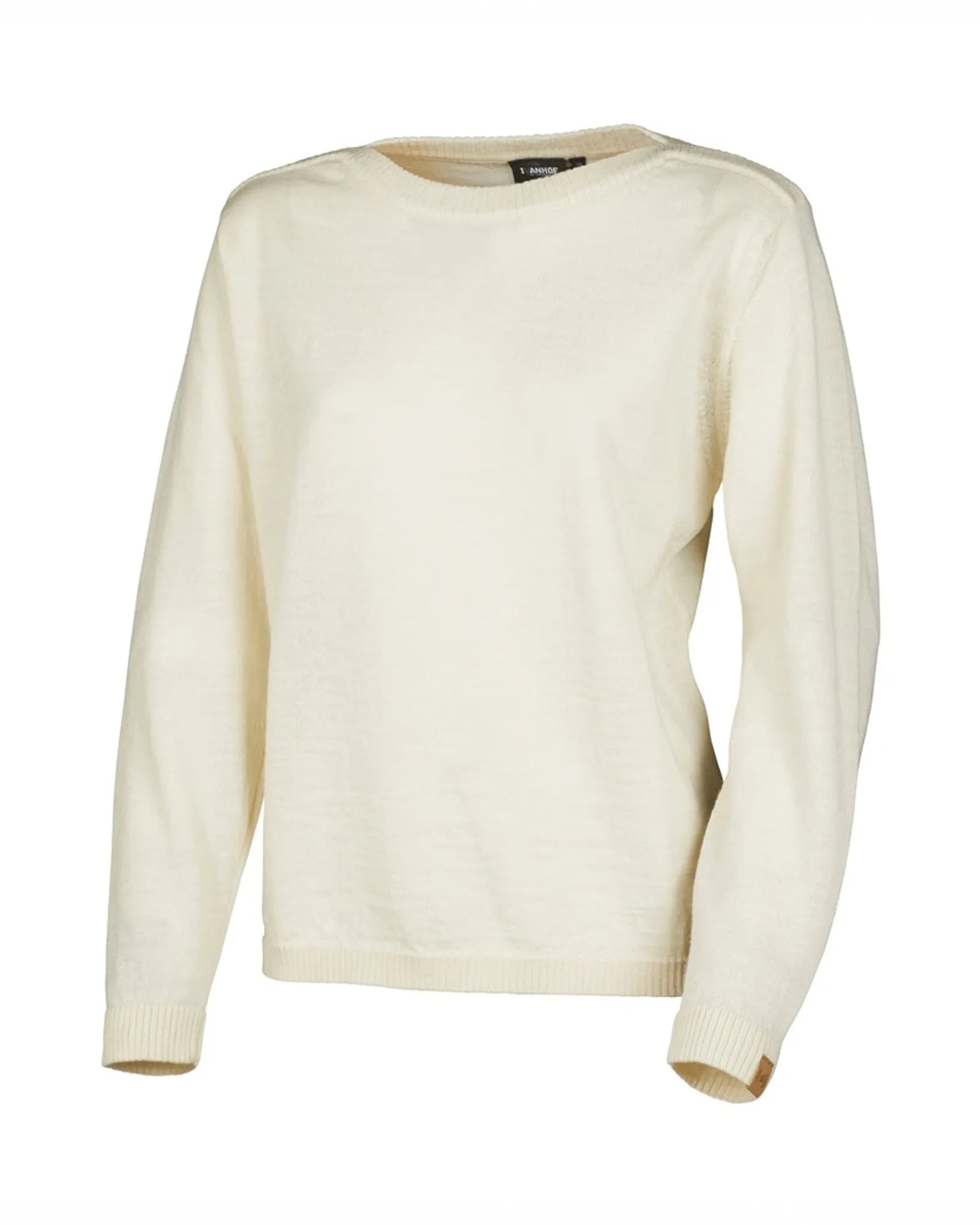 NLS TUNABO, ULLTRÖJA I 100% OFÄRGAD ULL — NATURAL WHITE - Ivanhoe of Sweden