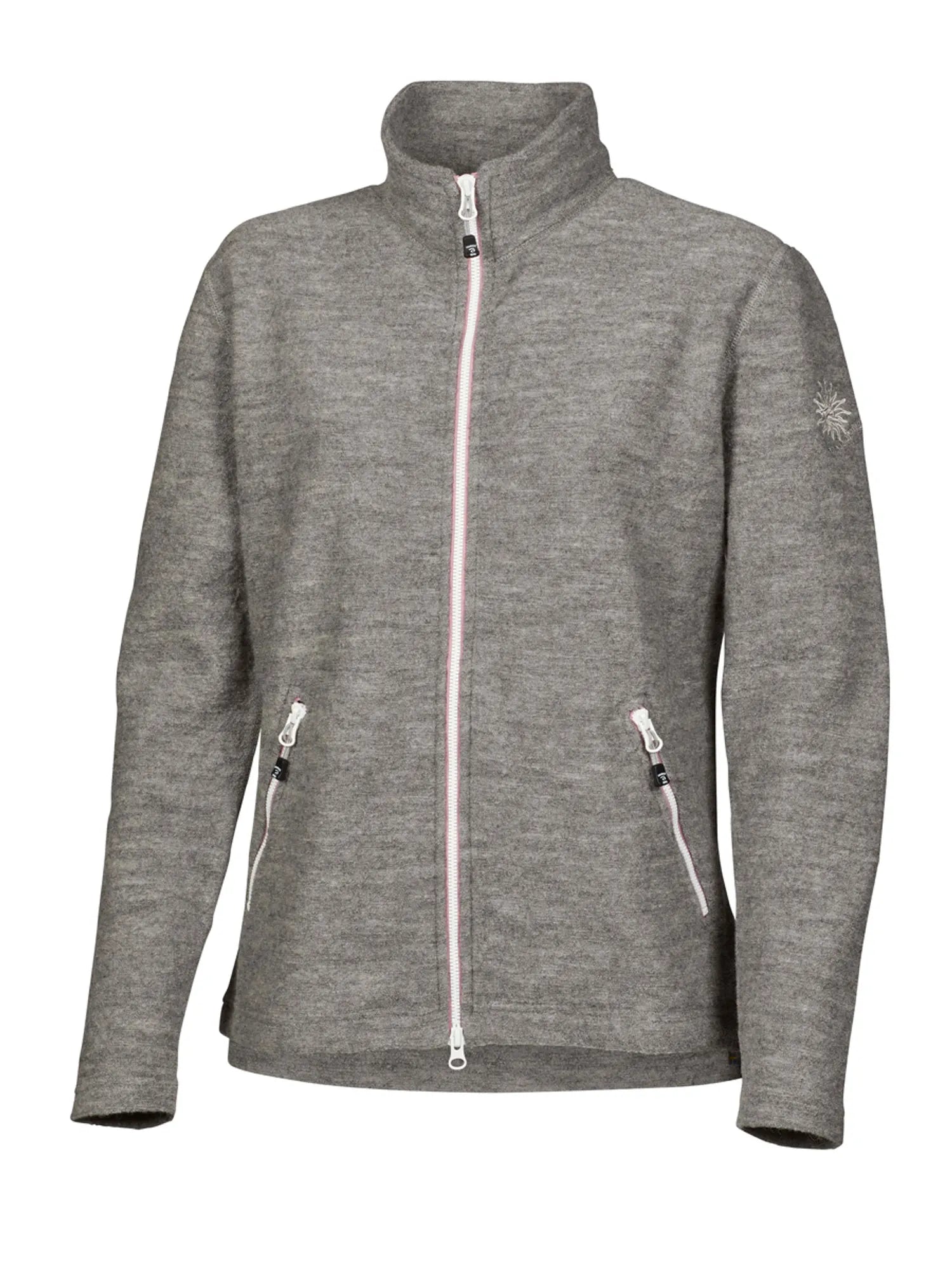 LEONA FULL ZIP, 98% ULL — GREY MARL - Ivanhoe of Sweden