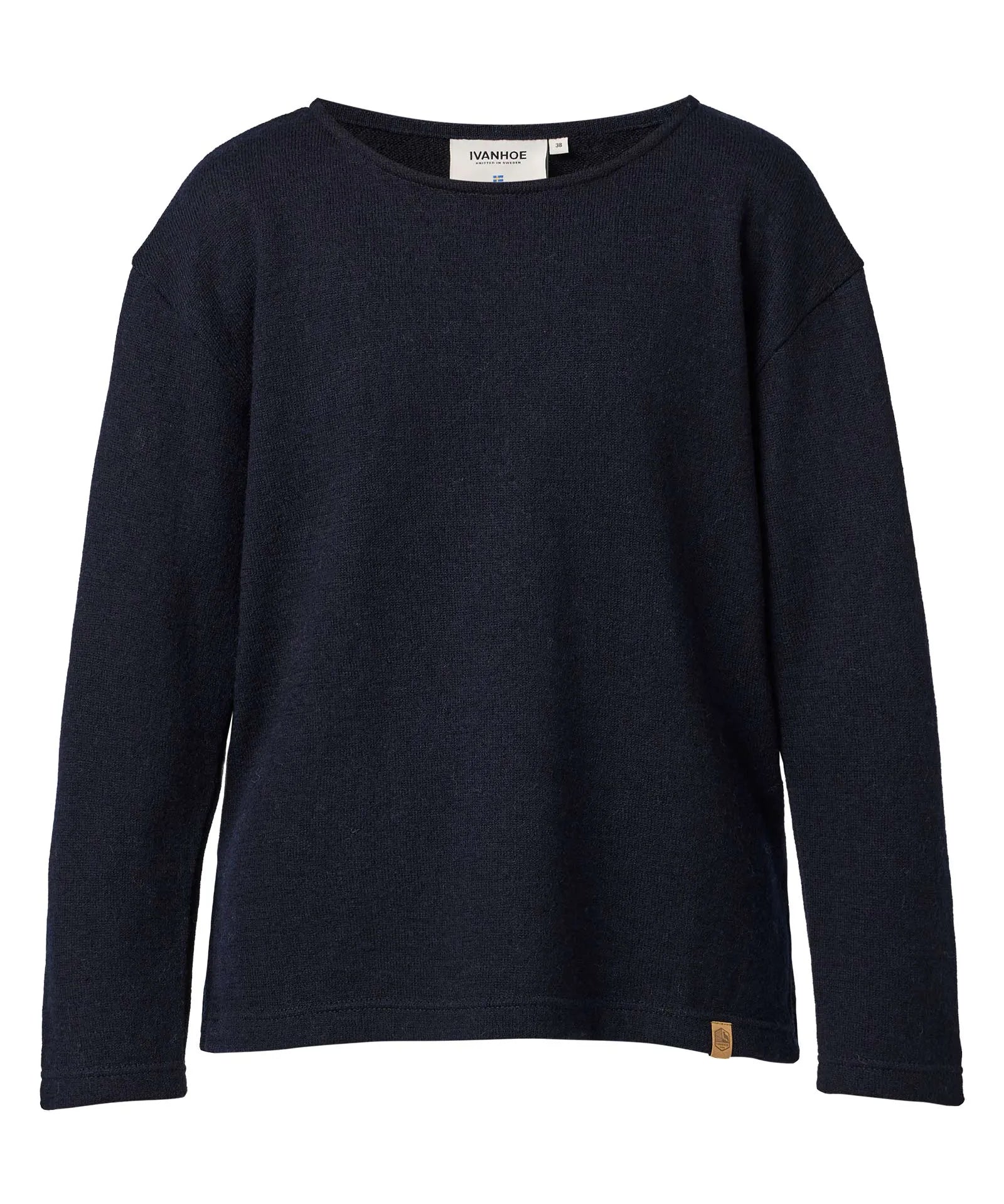 GY BYSTAD SOLID, 60% ULL 40% LYOCEL — NAVY - Ivanhoe of Sweden