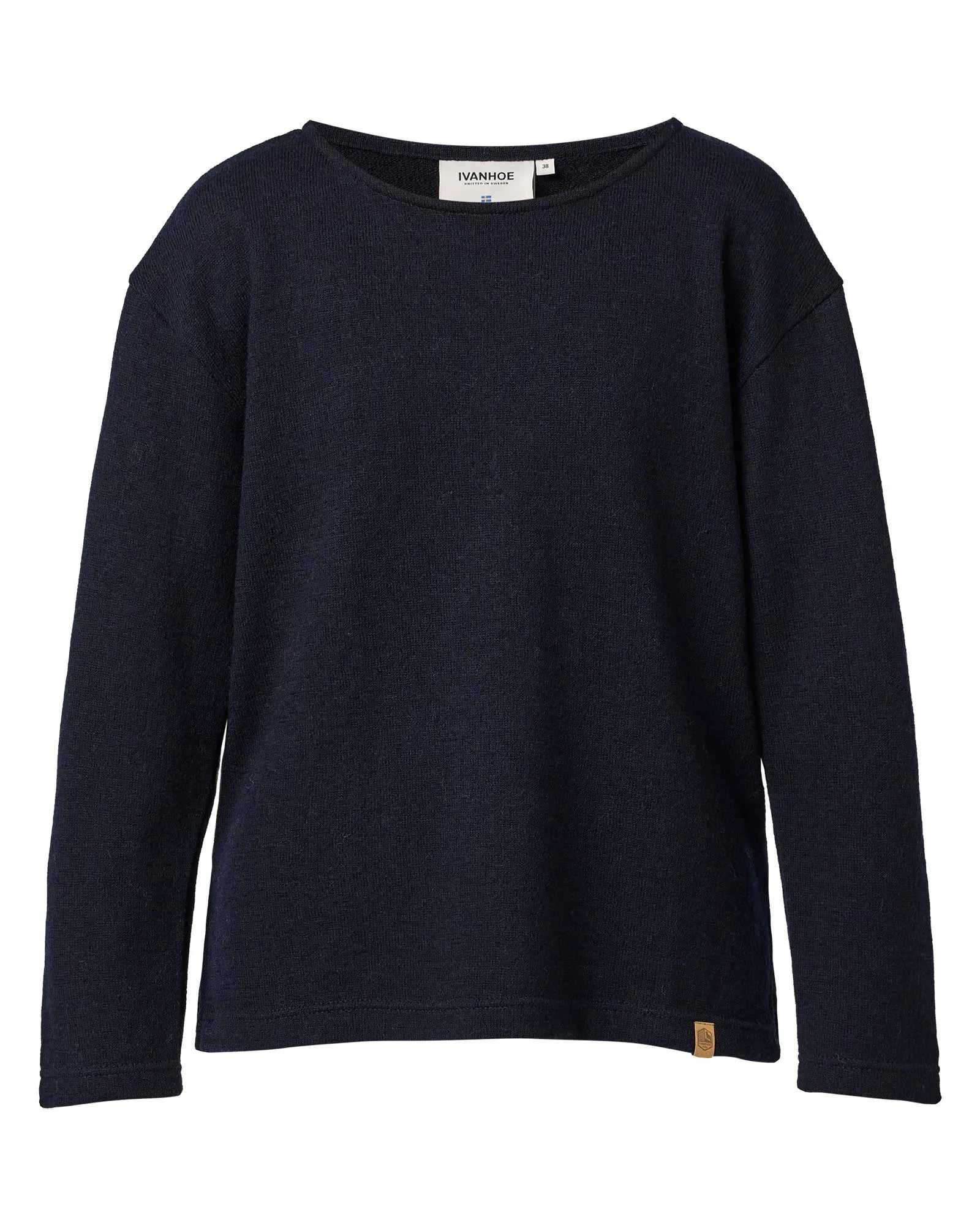 GY BYSTAD SOLID, 60% ULL 40% LYOCEL — NAVY - Ivanhoe of Sweden