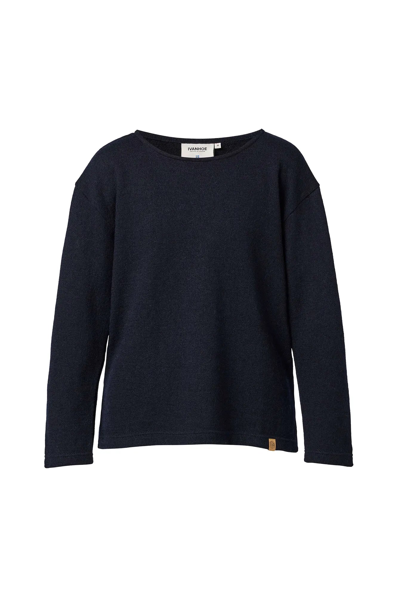GY BYSTAD SOLID, 60% ULL 40% LYOCEL — NAVY - Ivanhoe of Sweden