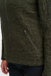 TUVA JAQUARD, 100% FILTAD ULL — LODEN GREEN - Ivanhoe of Sweden