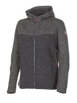 HILMA HOOD, 100% BOILED WOOL  — GREY