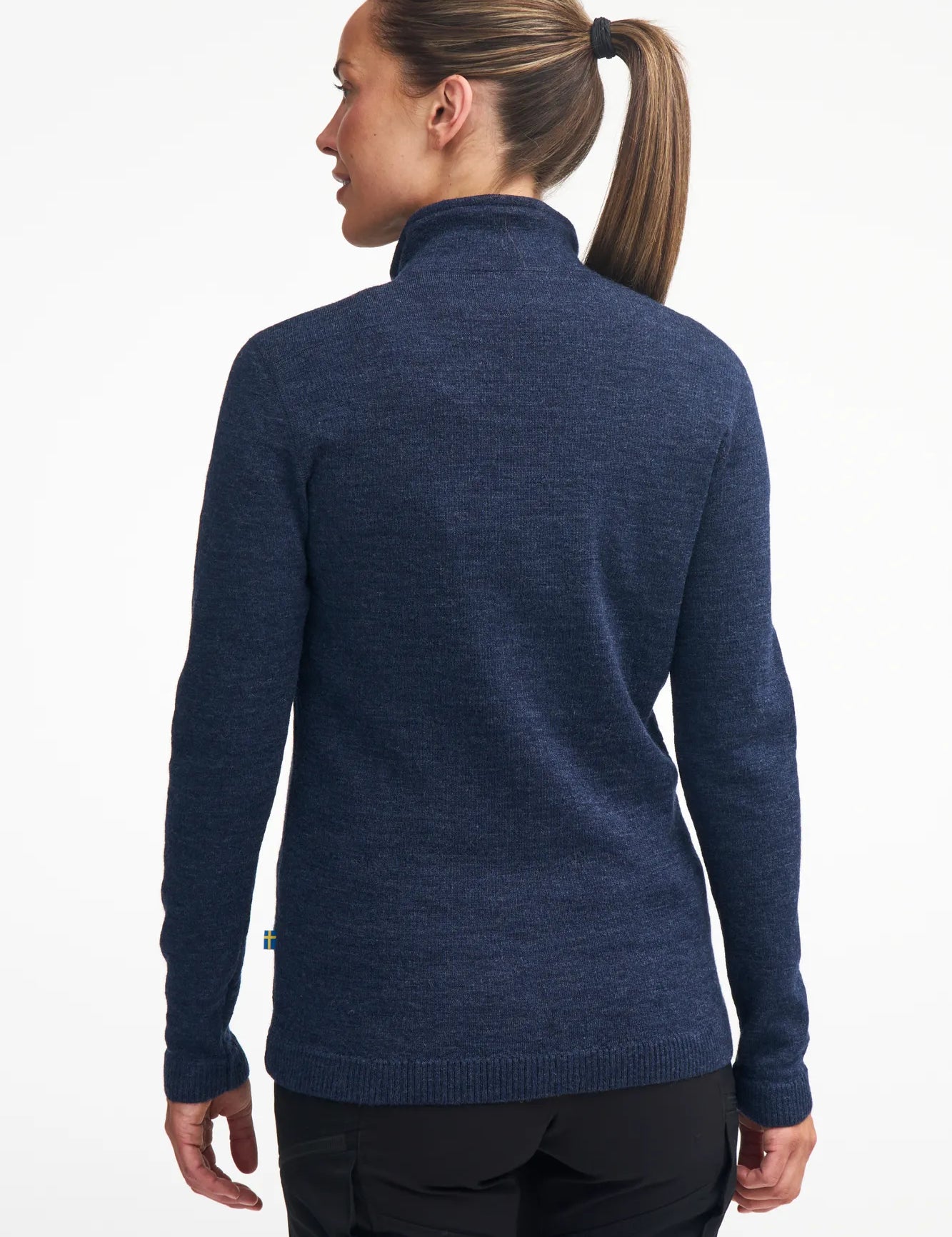VANJA FULL ZIP, 69% ULL — LIGHT NAVY - Ivanhoe of Sweden