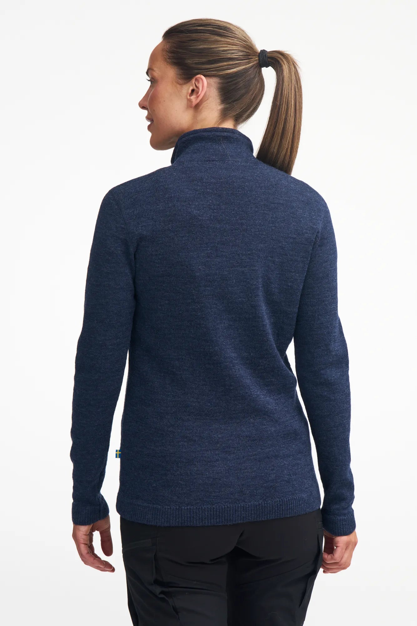VANJA FULL ZIP, 69% ULL — LIGHT NAVY - Ivanhoe of Sweden