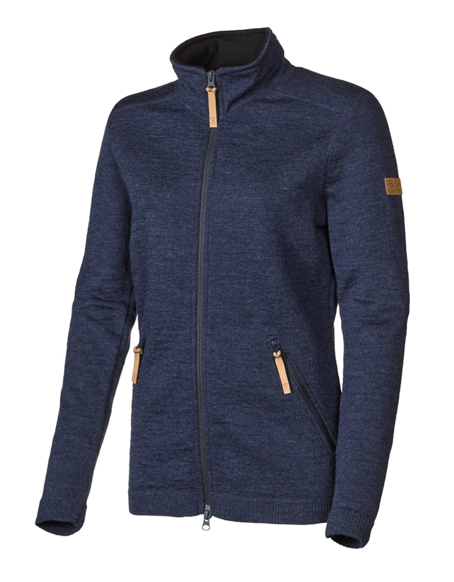 VANJA FULL ZIP, 69% ULL — LIGHT NAVY - Ivanhoe of Sweden