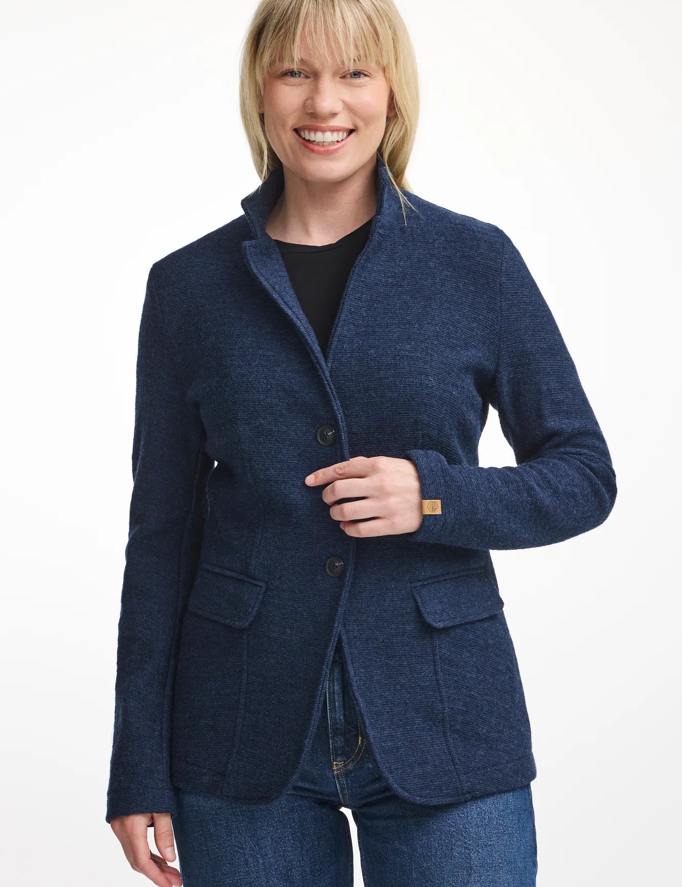 GY HYLTAN, 100% FILTAD ULL — LIGHT NAVY - Ivanhoe of Sweden