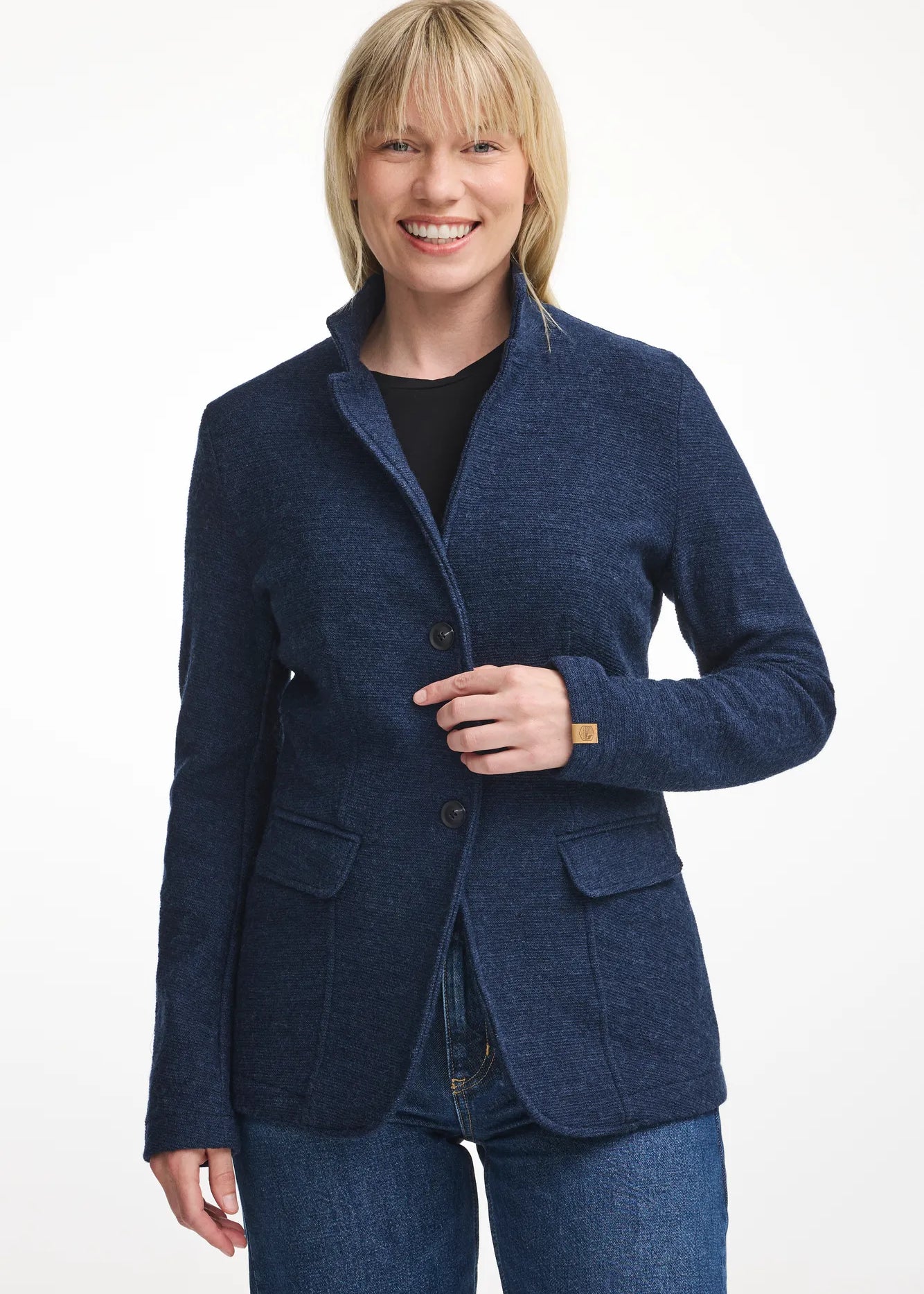 GY HYLTAN, 100% FILTAD ULL — LIGHT NAVY - Ivanhoe of Sweden