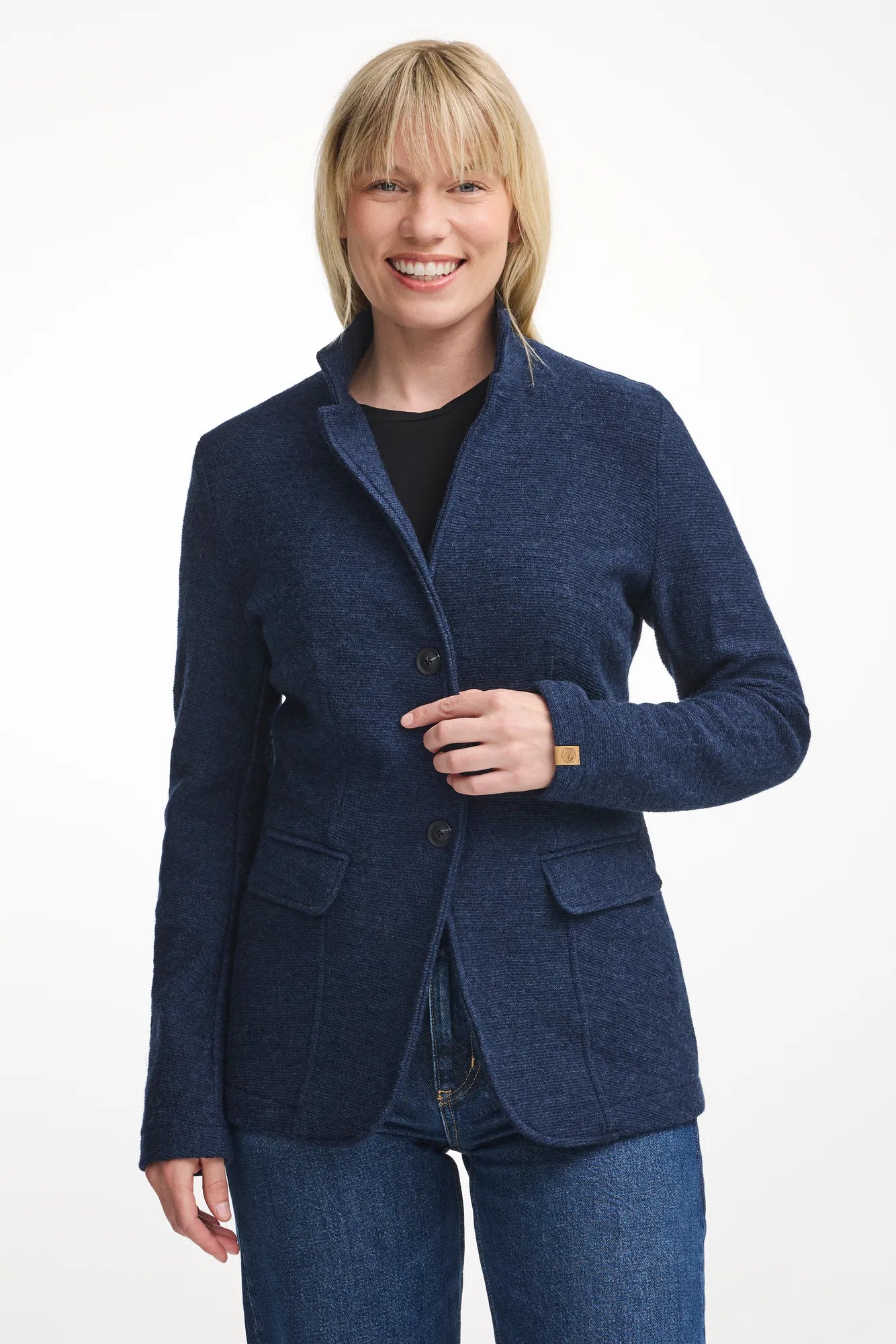 GY HYLTAN, 100% FILTAD ULL — LIGHT NAVY - Ivanhoe of Sweden