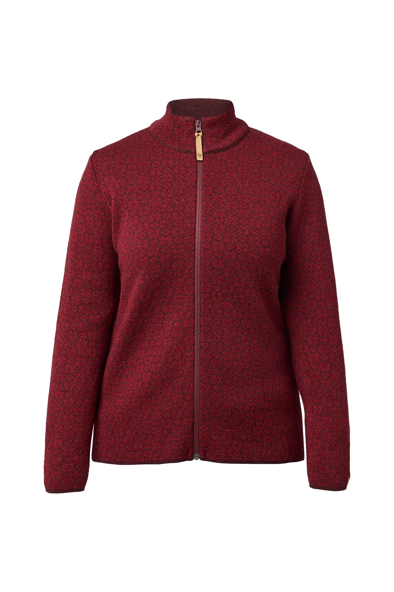 FIONA FULL ZIP — DEEP RED - Ivanhoe of Sweden