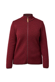 FIONA FULL ZIP — DEEP RED - Ivanhoe of Sweden