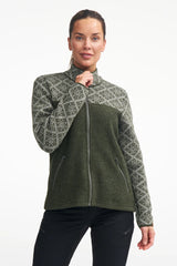 ELLIE FULL ZIP — LODEN GREEN
