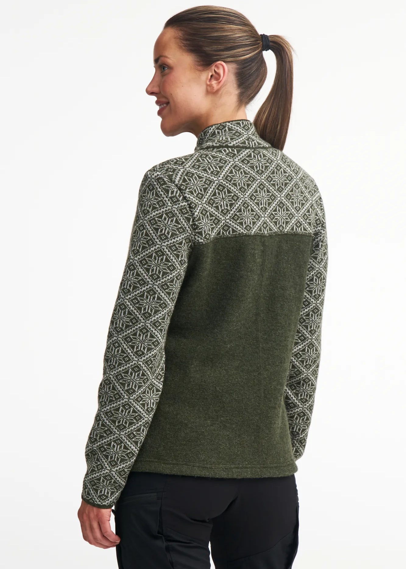 ELLIE FULL ZIP — LODEN GREEN - Ivanhoe of Sweden