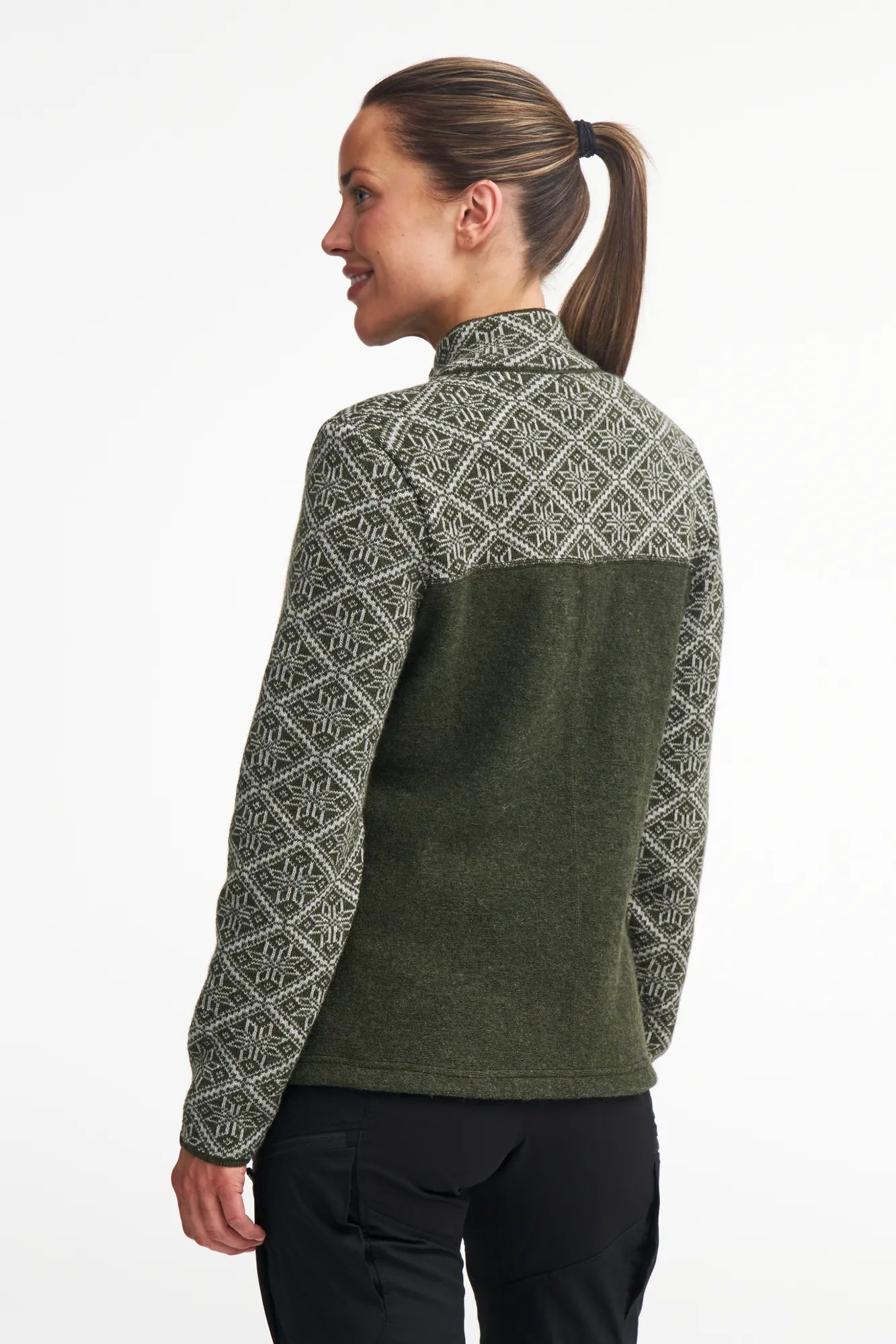 ELLIE FULL ZIP — LODEN GREEN - Ivanhoe of Sweden