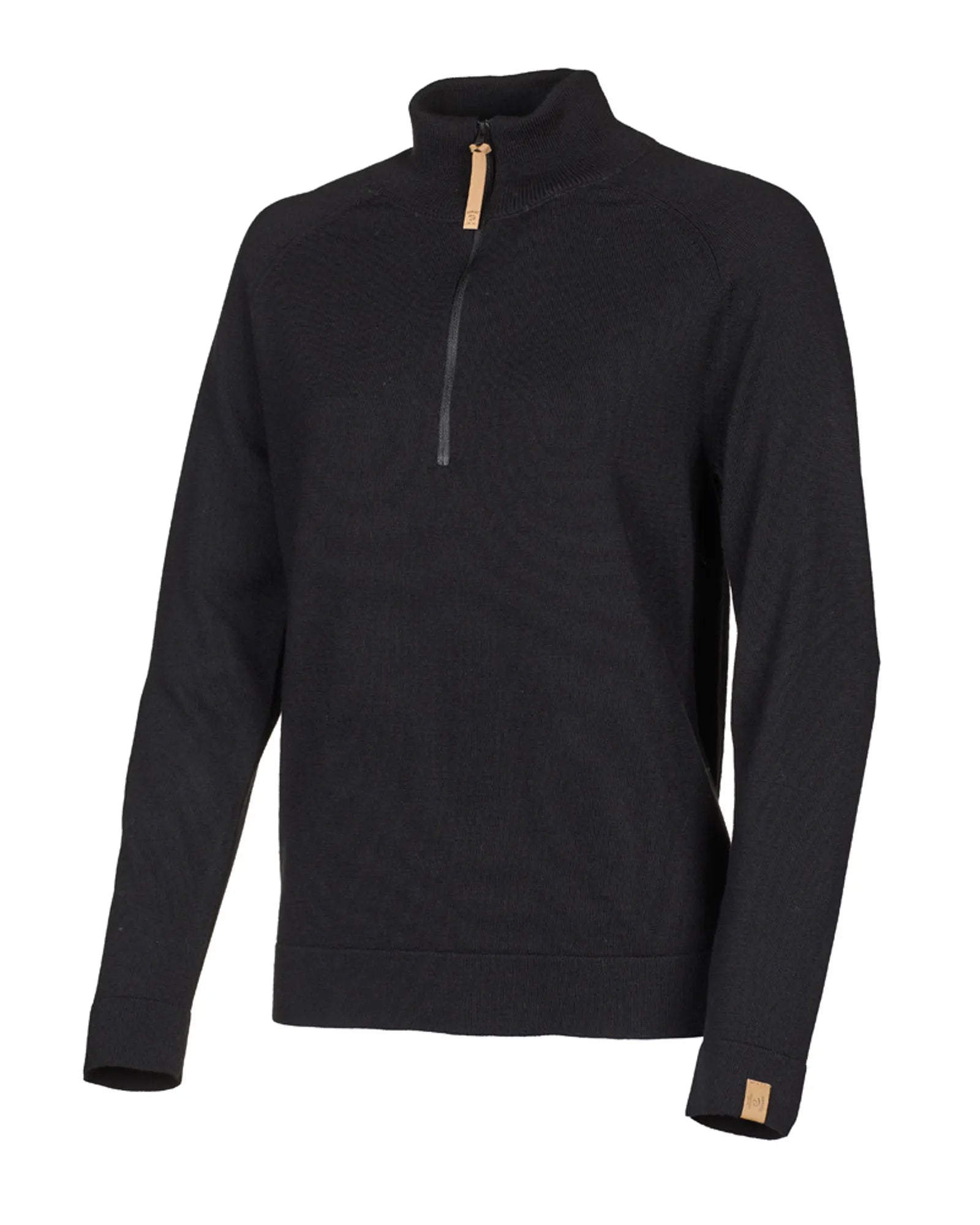 BILLIE HALF ZIP — BLACK - Ivanhoe of Sweden
