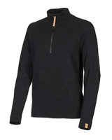 BILLIE HALF ZIP — BLACK