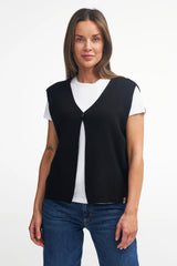 GY RYDA PONCHO-VEST — NAVY