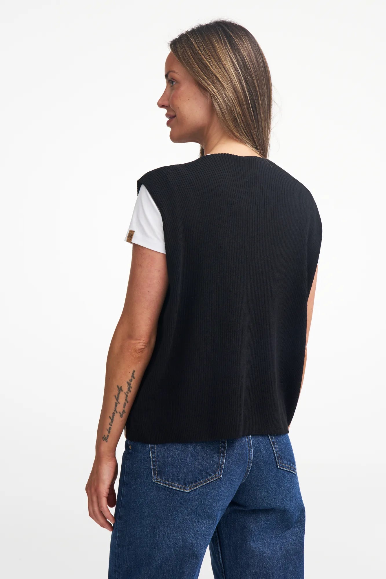 GY RYDA PONCHO - VEST — NAVY - Ivanhoe of Sweden