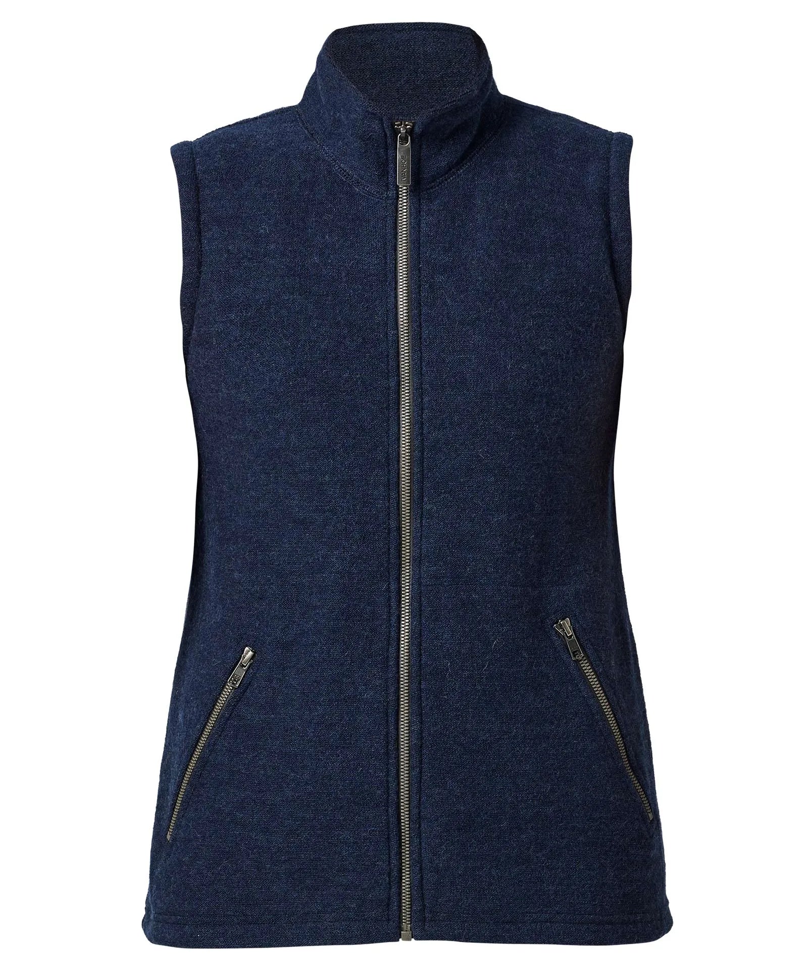 FLORA VEST, 60% FILTAD ULL, 40% LYOCELL — LIGHT NAVY - Ivanhoe of Sweden
