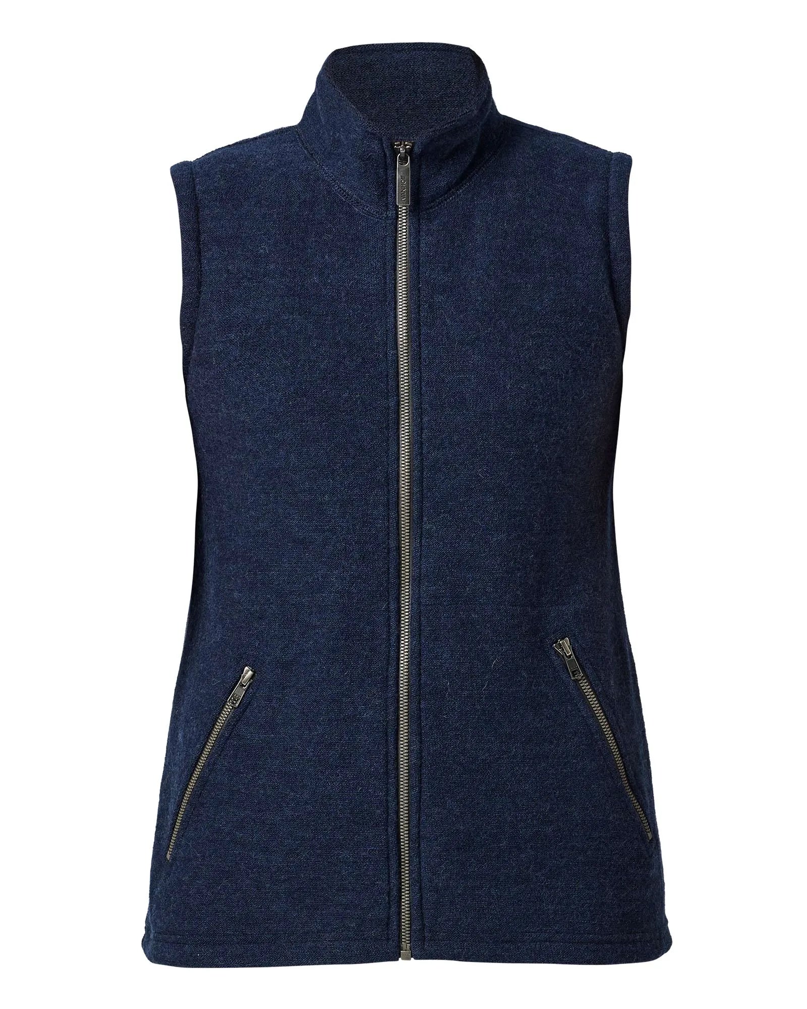 FLORA VEST, 60% FILTAD ULL, 40% LYOCELL — LIGHT NAVY - Ivanhoe of Sweden
