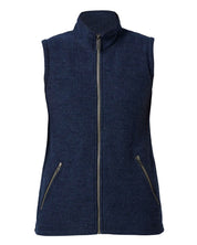 FLORA VEST, 60% FILTAD ULL, 40% LYOCELL — LIGHT NAVY - Ivanhoe of Sweden