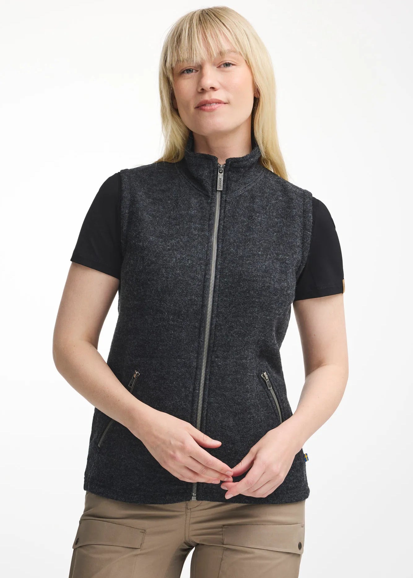 FLORA VEST, 60% FILTAD ULL, 40% LYOCELL — JEANS - Ivanhoe of Sweden