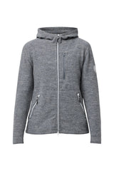 TARA HOOD, 98 % ULD — GRÅ