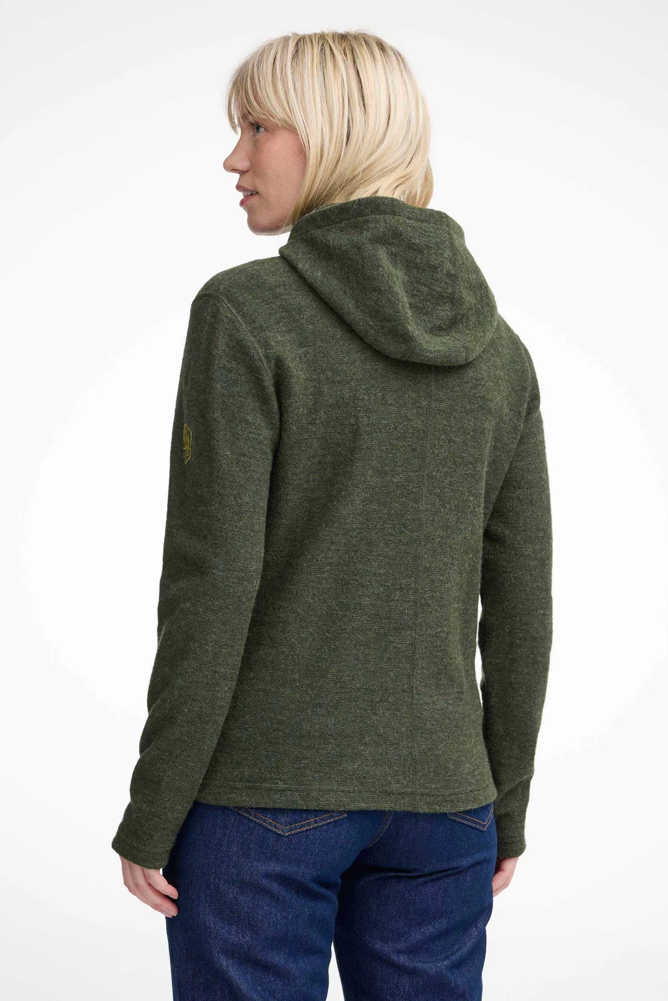 TARA HOOD, 98% ULL — LODEN GREEN - Ivanhoe of Sweden