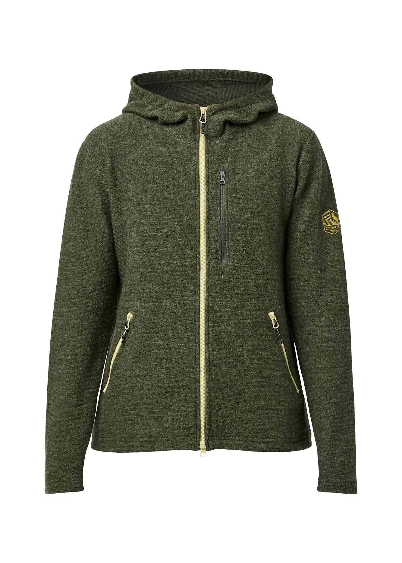 TARA HOOD, 98% ULL — LODEN GREEN - Ivanhoe of Sweden