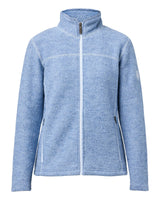 BEATA FULL ZIP — FADED DENIM