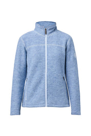 BEATA FULL ZIP, 100% FILTAD ULL — FADED DENIM - Ivanhoe of Sweden