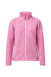 BEATA FULL ZIP, 100% FILTAD ULL — FUCHSIA PINK - Ivanhoe of Sweden
