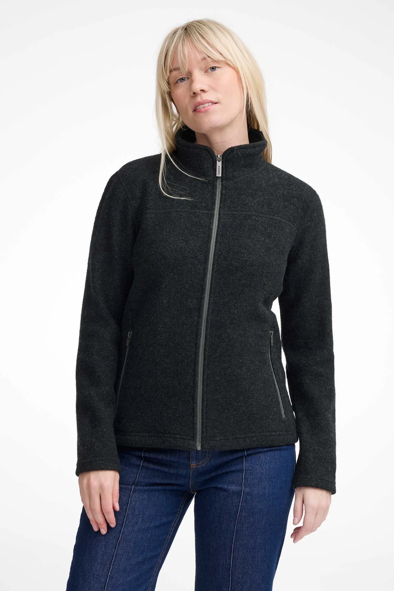 BEATA FULL ZIP, 100% FILTAD ULL — SCARAB - Ivanhoe of Sweden