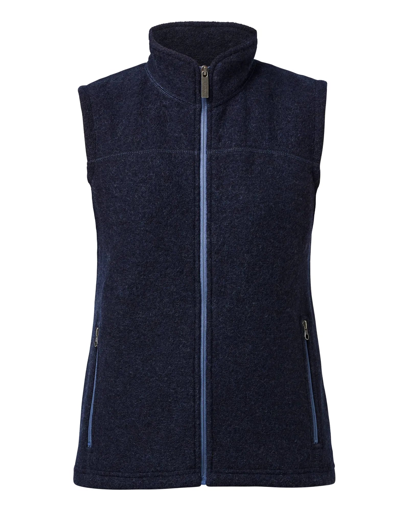 BEATA VEST, 100% FILTAD ULL — LIGHT NAVY - Ivanhoe of Sweden