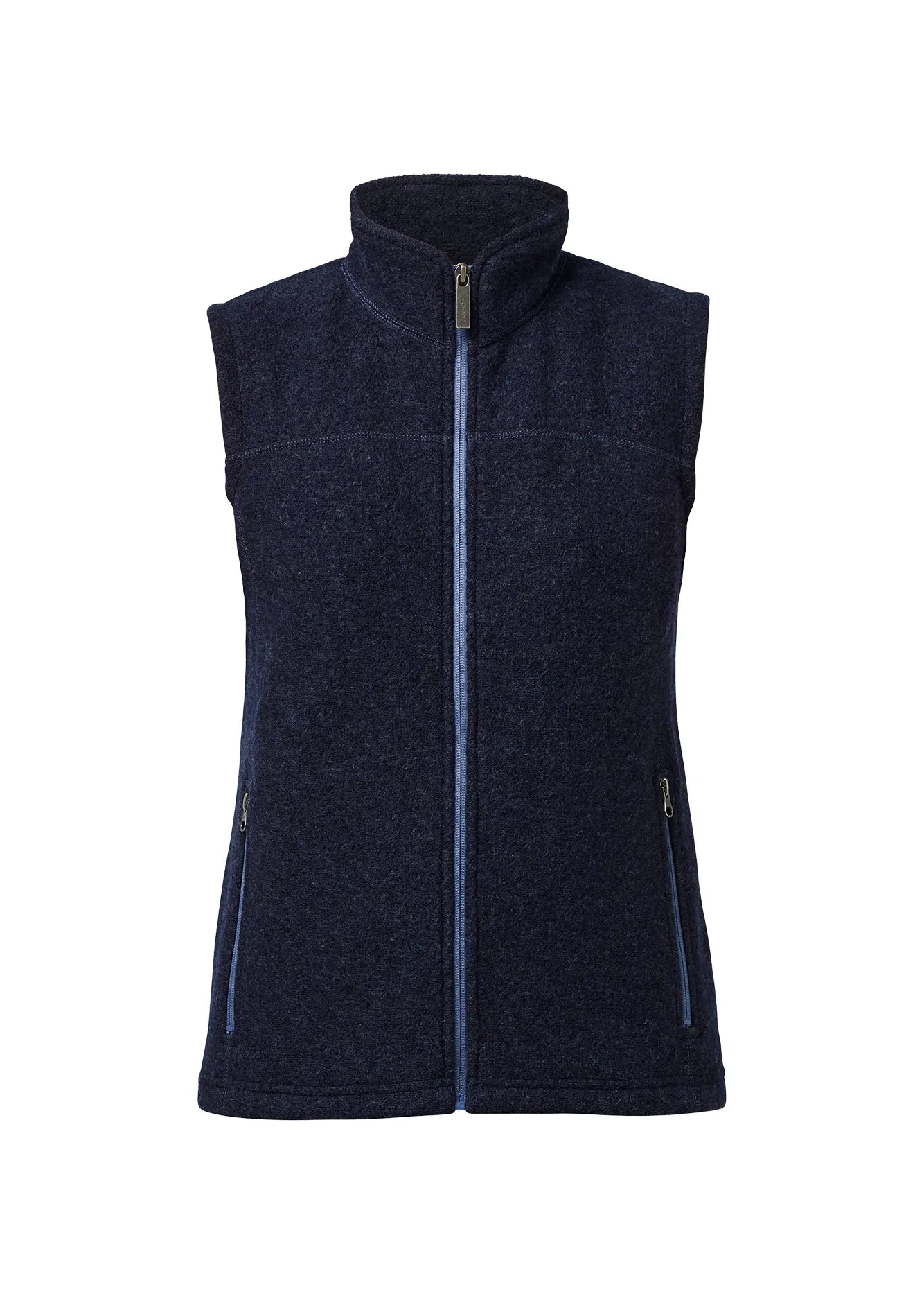 BEATA VEST, 100% FILTAD ULL — LIGHT NAVY - Ivanhoe of Sweden
