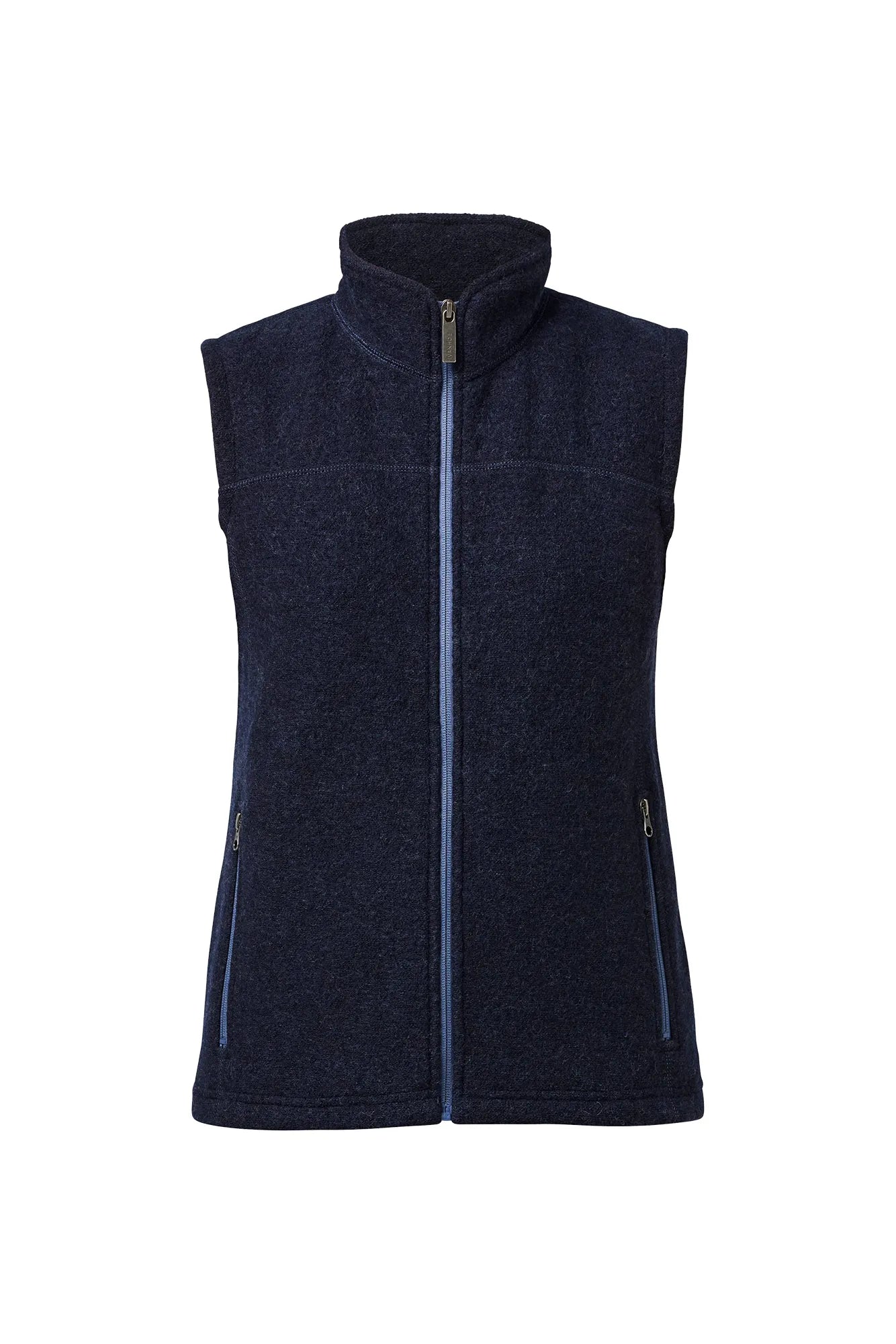 BEATA VEST, 100% FILTAD ULL — LIGHT NAVY - Ivanhoe of Sweden