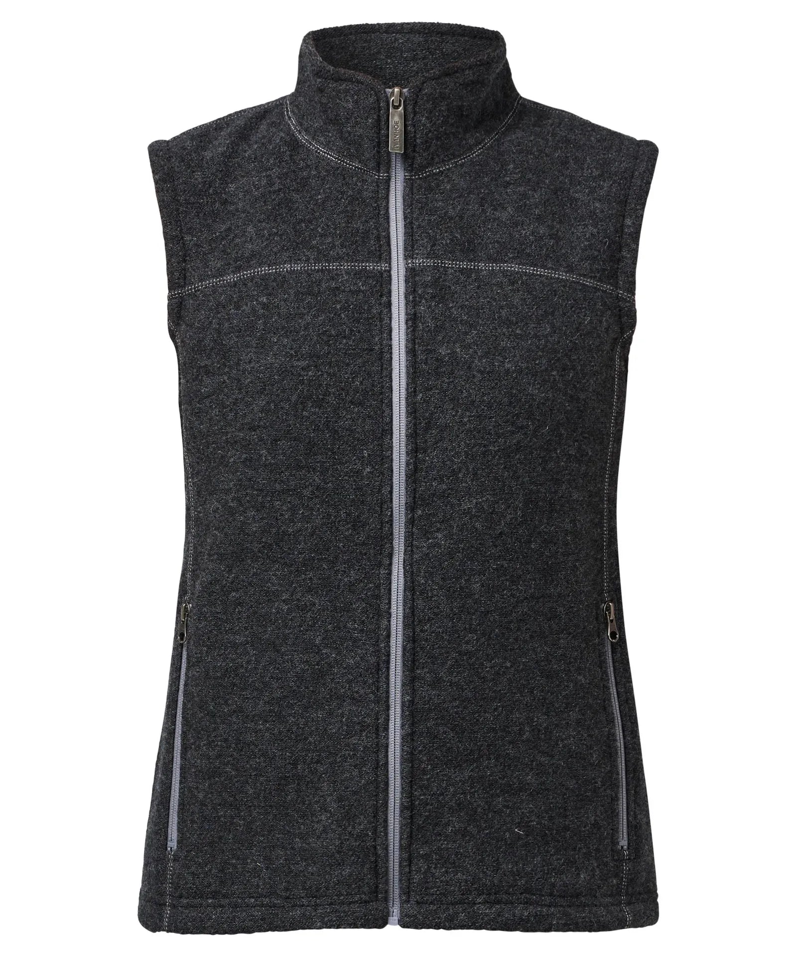 BEATA VEST, 100% FILTAD ULL — GRAPHITE MARL - Ivanhoe of Sweden