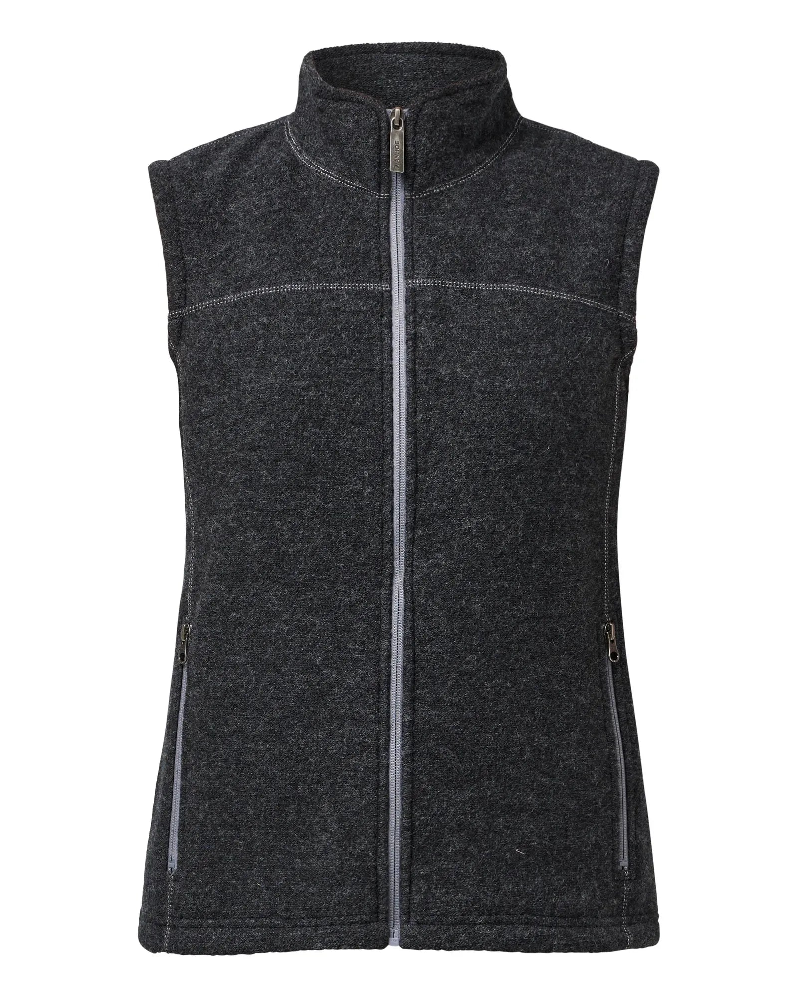 BEATA VEST, 100% FILTAD ULL — GRAPHITE MARL - Ivanhoe of Sweden