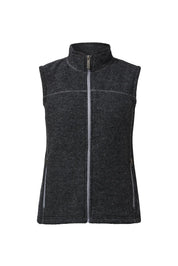 BEATA VEST, 100% FILTAD ULL — GRAPHITE MARL - Ivanhoe of Sweden