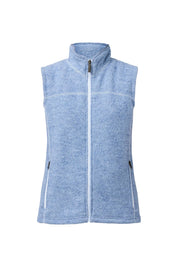 BEATA VEST, 100% FILTAD ULL — FADED DENIM - Ivanhoe of Sweden