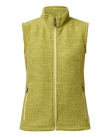 BEATA VEST, 100% FILTAD ULL — GOLDEN LIME