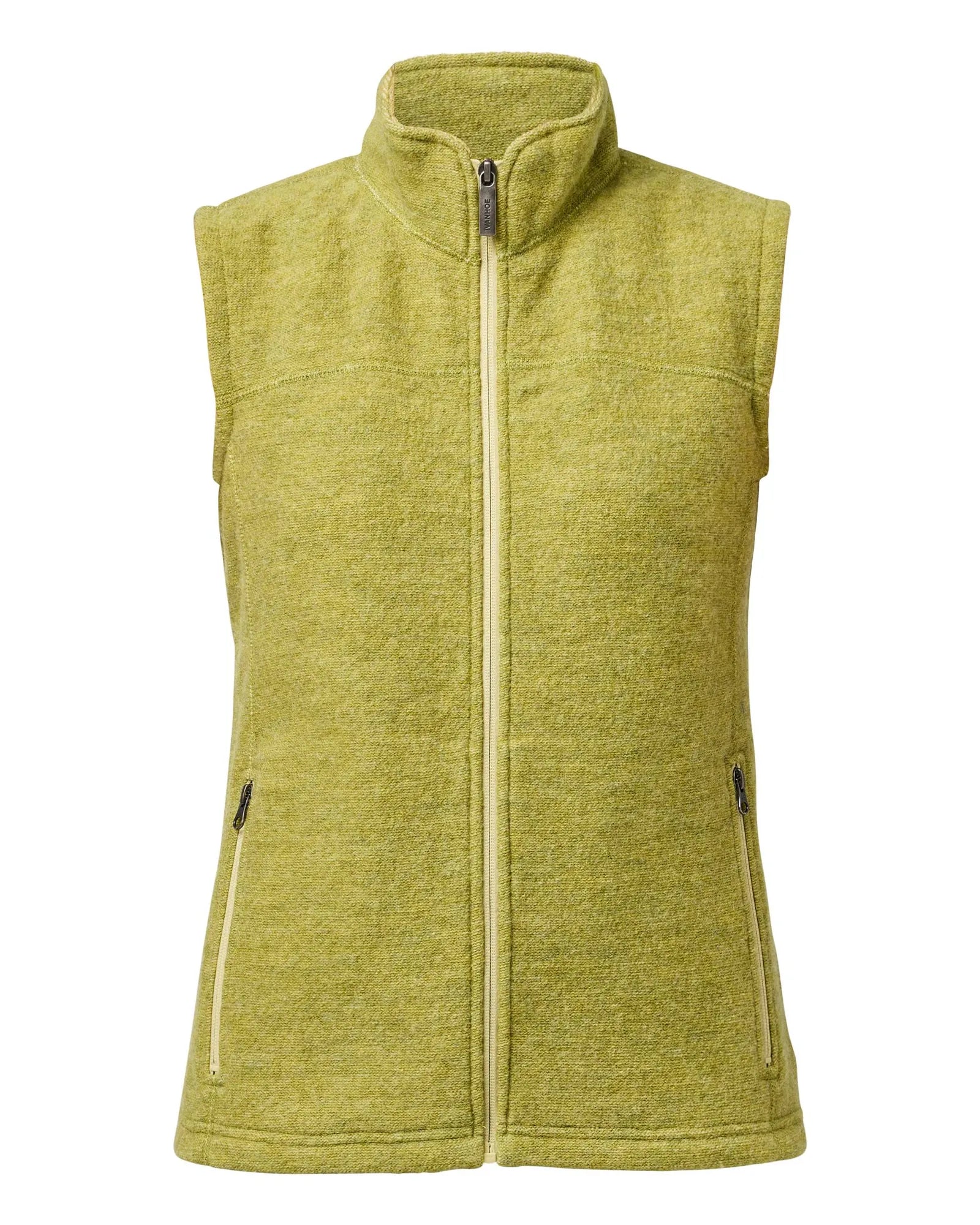BEATA VEST, 100% FILTAD ULL — GOLDEN LIME - Ivanhoe of Sweden