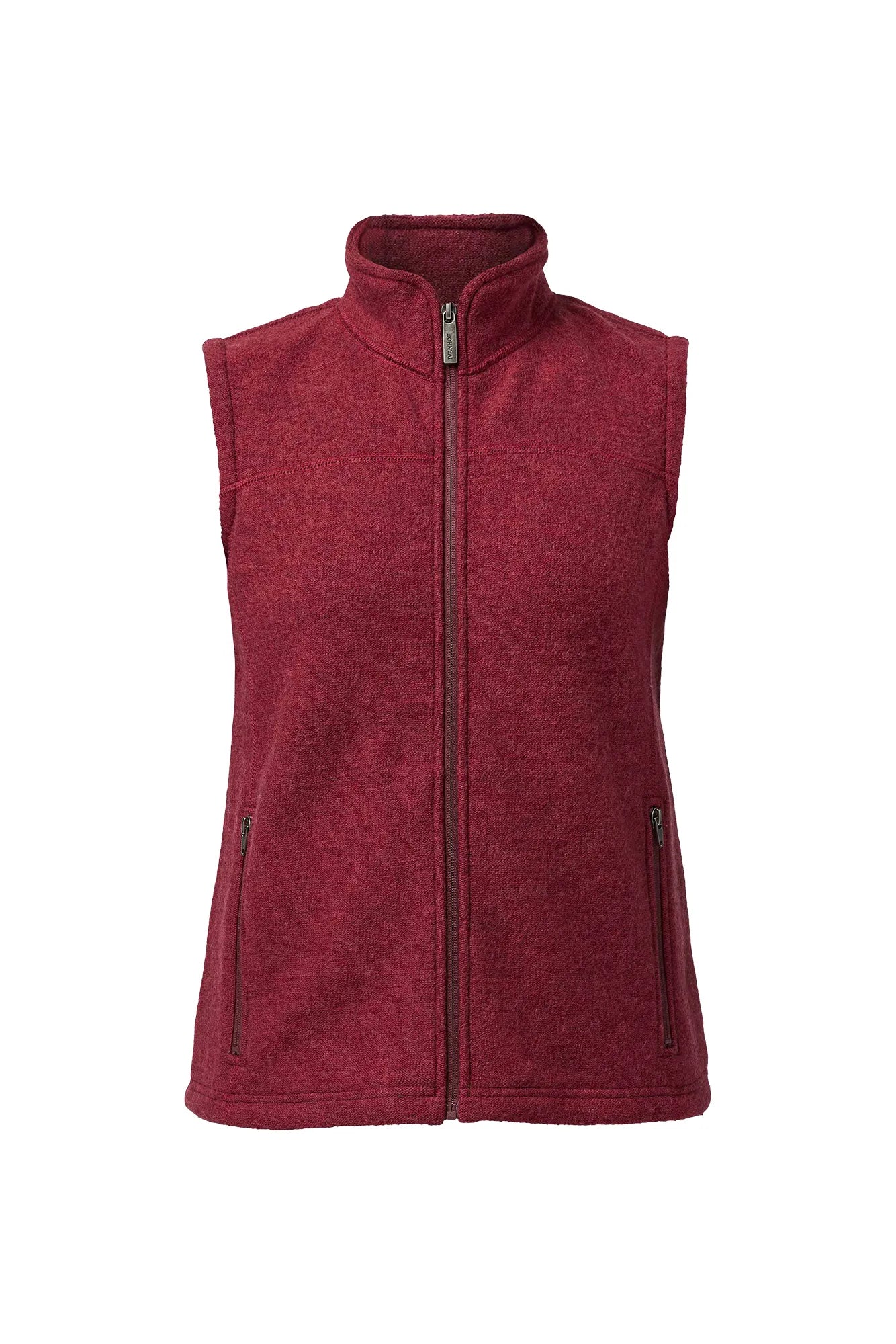 BEATA VEST, 100% FILTAD ULL — DEEP RED - Ivanhoe of Sweden