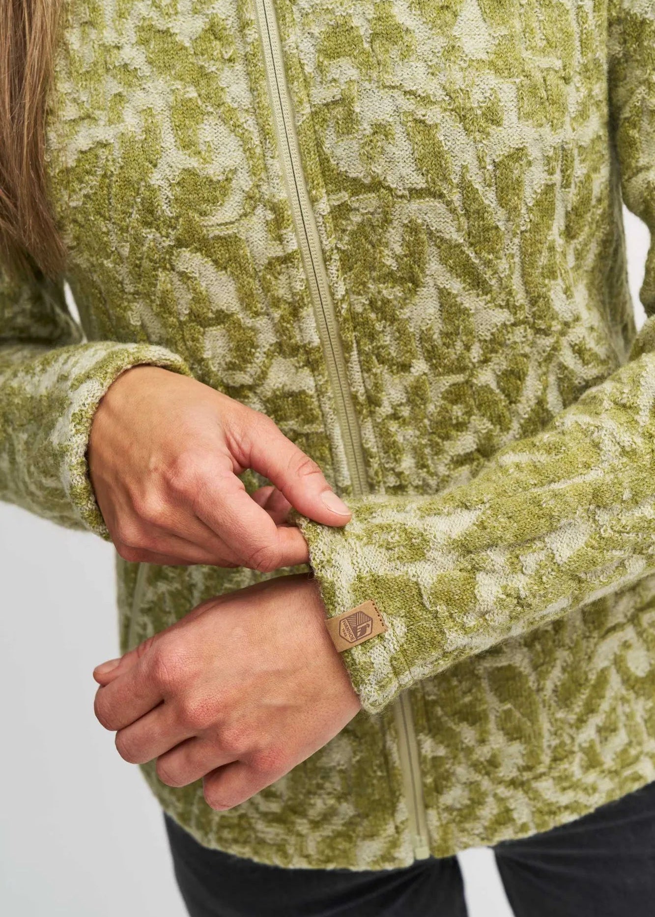 TUVA JAQUARD, 100% FILTAD ULL — GOLDEN LIME - Ivanhoe of Sweden
