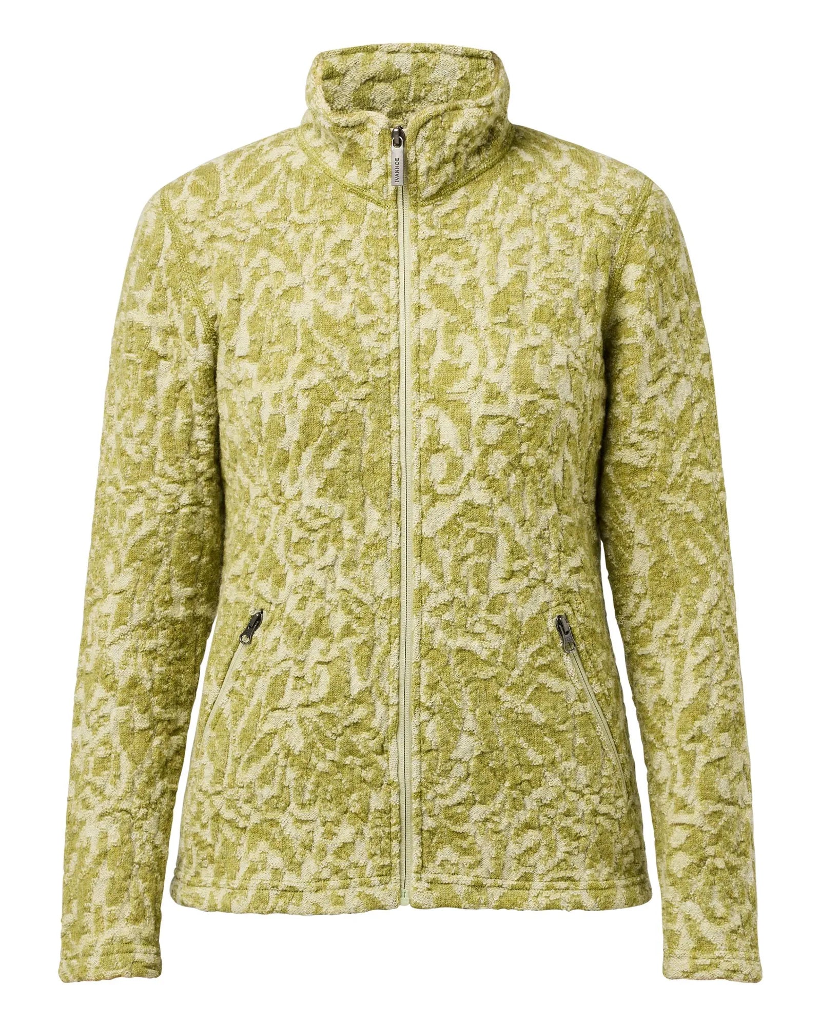 TUVA JAQUARD, 100% FILTAD ULL — GOLDEN LIME - Ivanhoe of Sweden