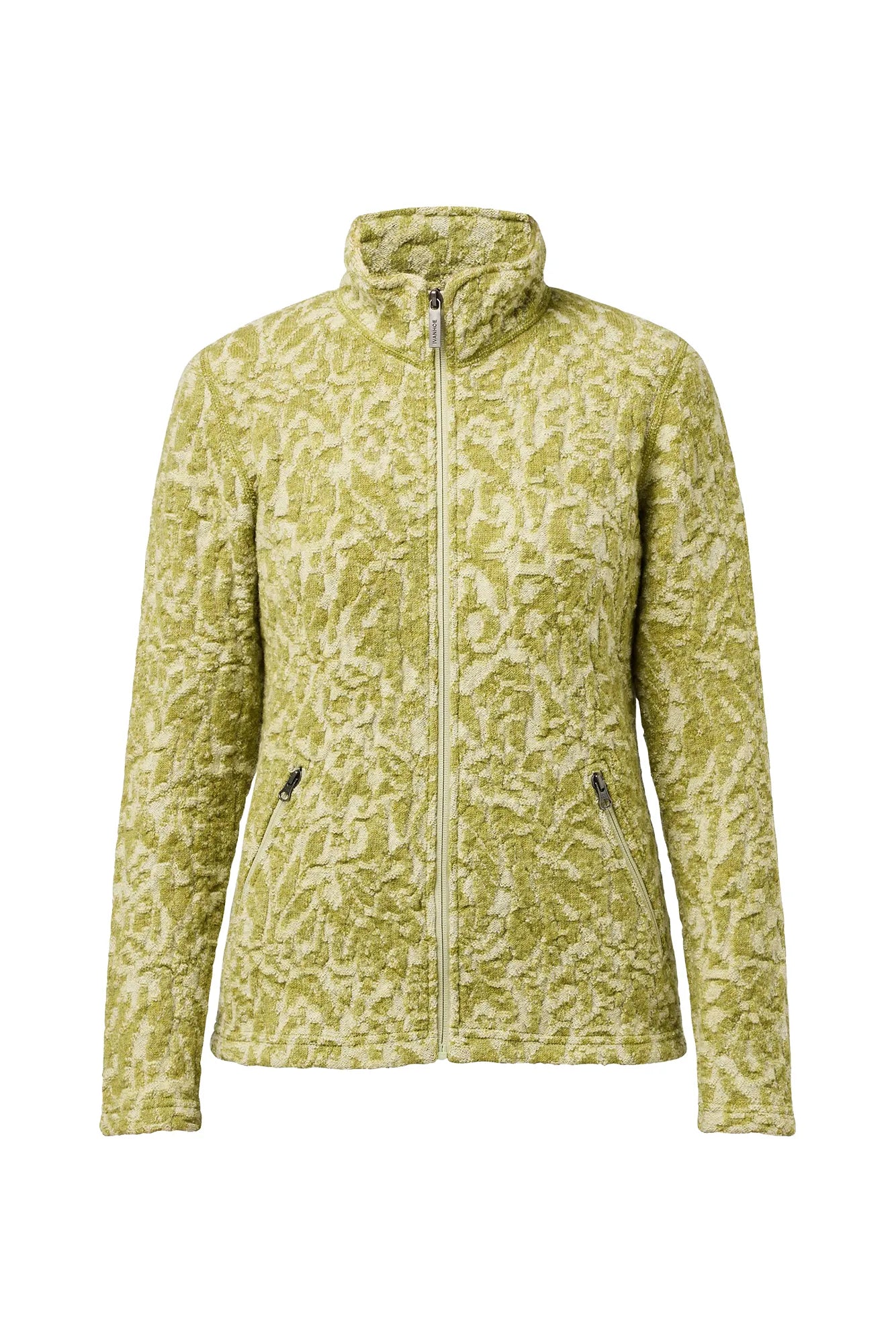 TUVA JAQUARD, 100% FILTAD ULL — GOLDEN LIME - Ivanhoe of Sweden