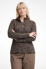 TUVA JACQUARD, 100 % FILTET ULD — CHOCOLATE