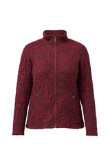TUVA JACQUARD, 100 % HUOPUNUTTA VILLAA — DEEP RED