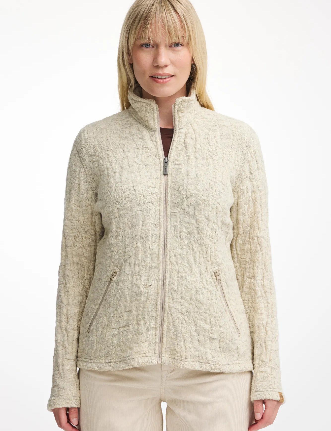 TUVA JAQUARD, 100% FILTAD ULL — NATURMELANGE - Ivanhoe of Sweden